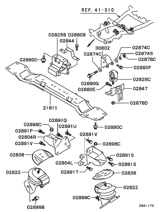 Engine mounting & support