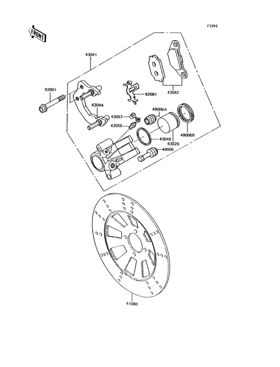 Front caliper