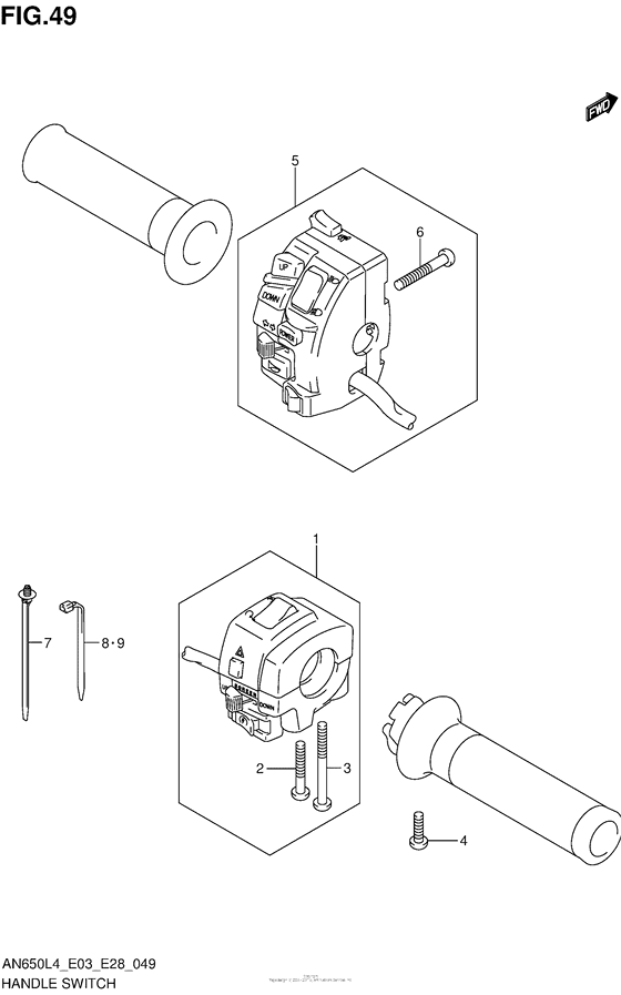 Handle Switch (An650L4 E33)