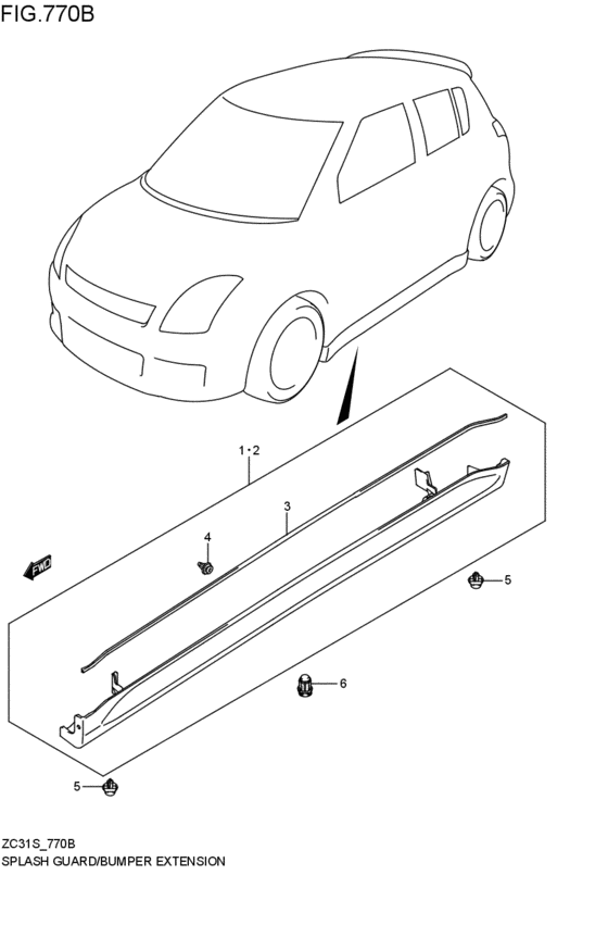 splash guard / bumper extension