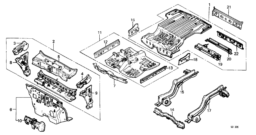 Body structure components