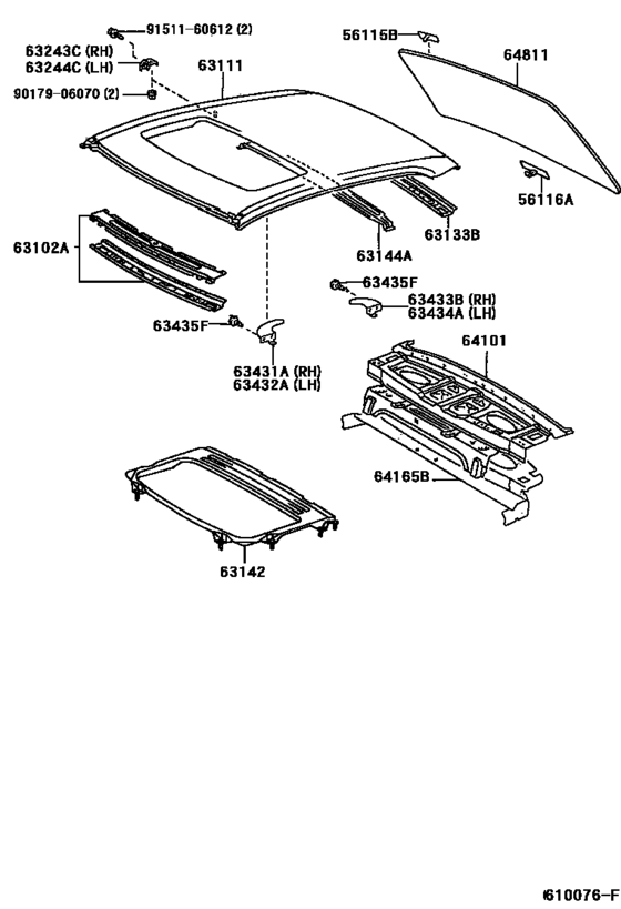 Roof Panel & Back Window Glass