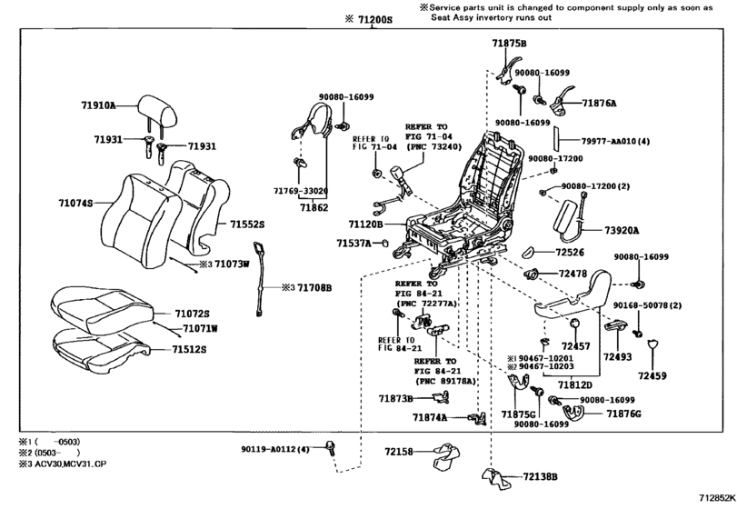 Front Seat & Seat Track