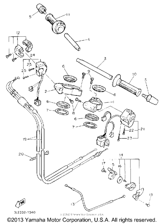 Handlebar cable