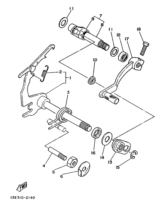 Shift shaft