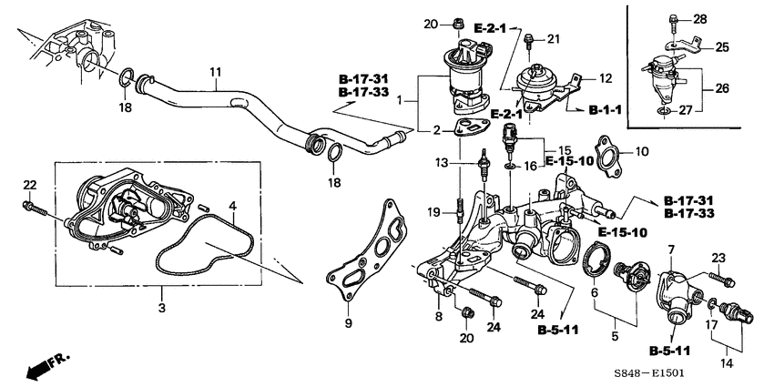 Water pump/sensor