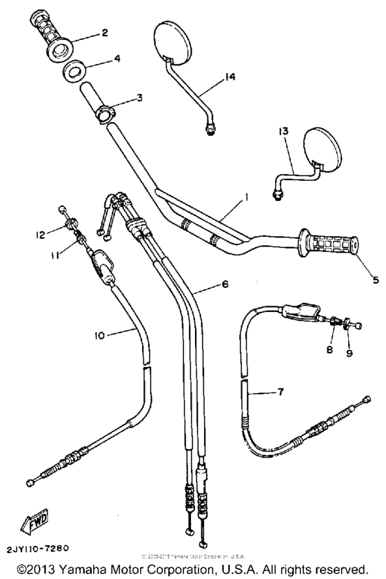 Handlebar cable