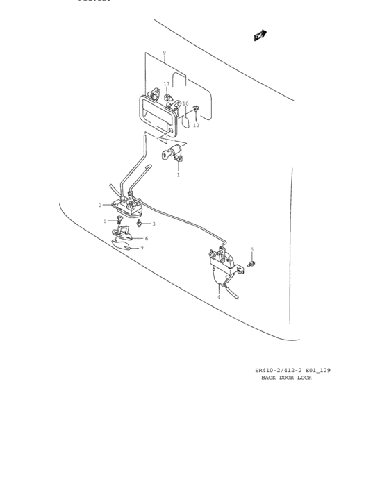 Back door lock