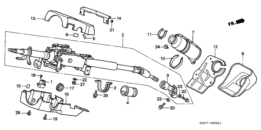 Steering column