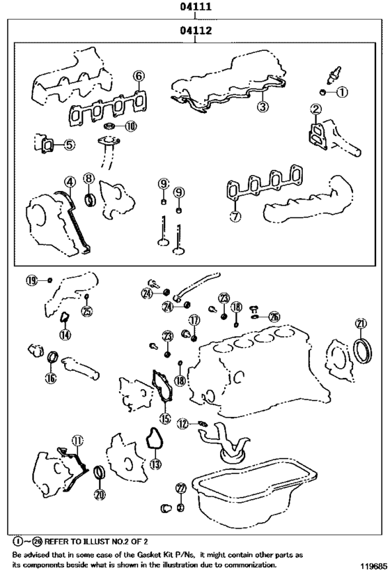 Engine Overhaul Gasket Kit