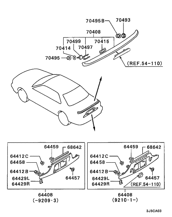 Rear garnish & moulding
