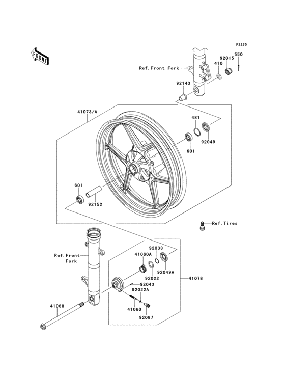 Front hub