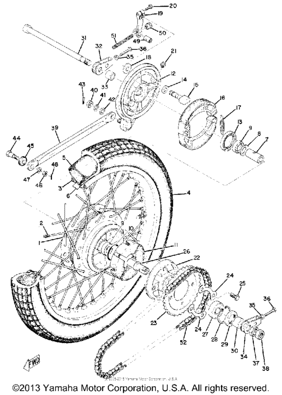 Rear wheel