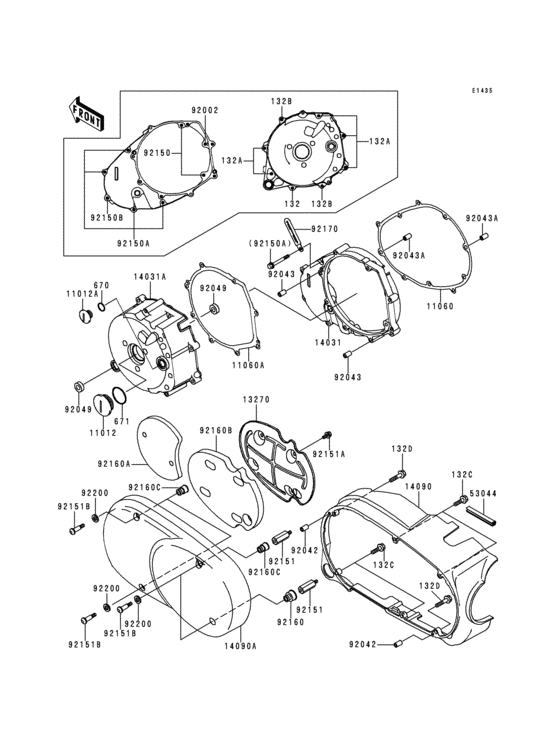 Left engine cover(s)