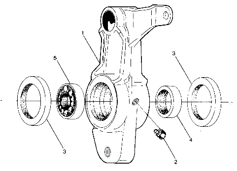 Front tightener assembly, l.h.