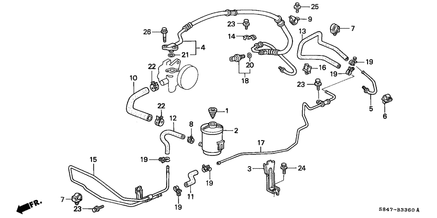 Power steering lines