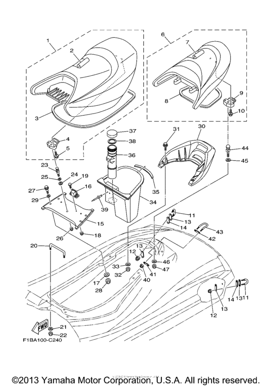 Seat under locker