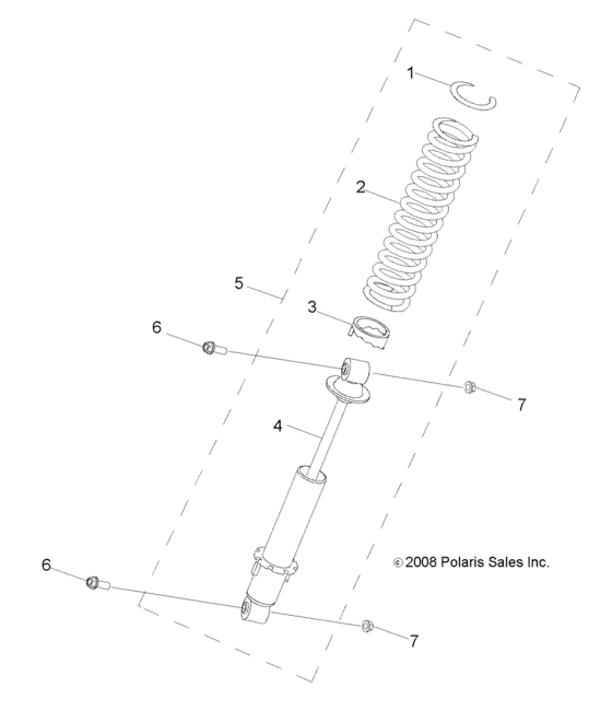 Suspension, shock, front