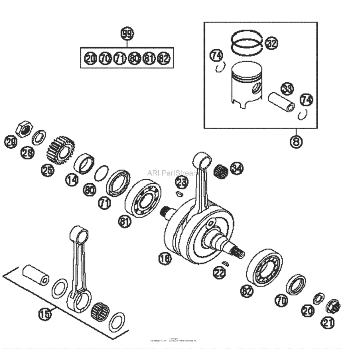Crankshaft, Piston