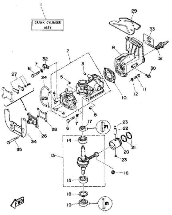Cylinder crankcase