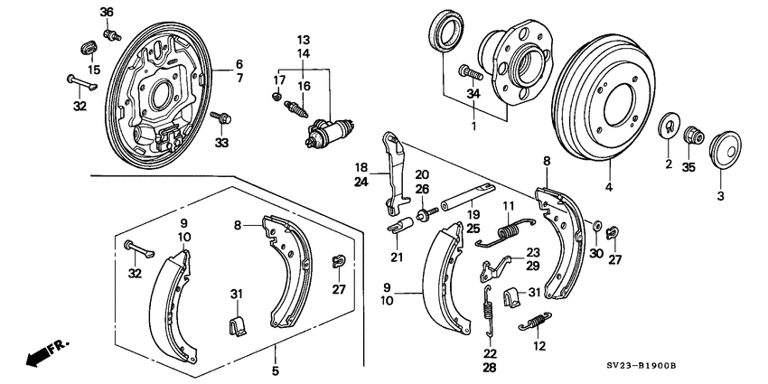 Rear brake