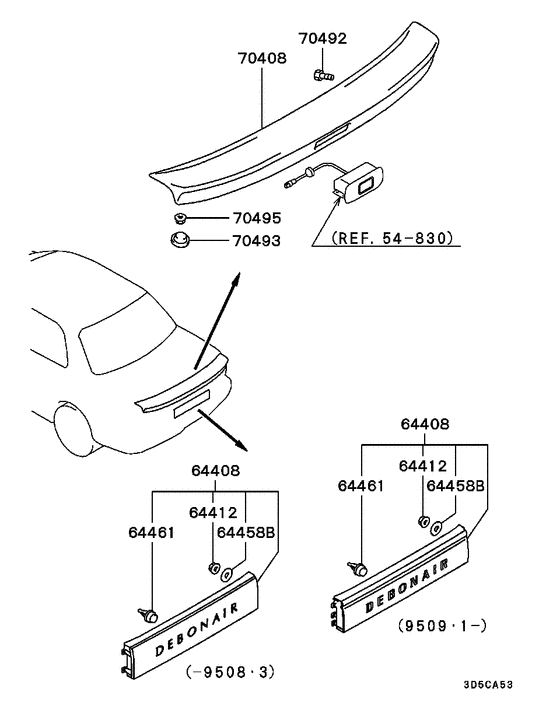 Rear garnish & moulding