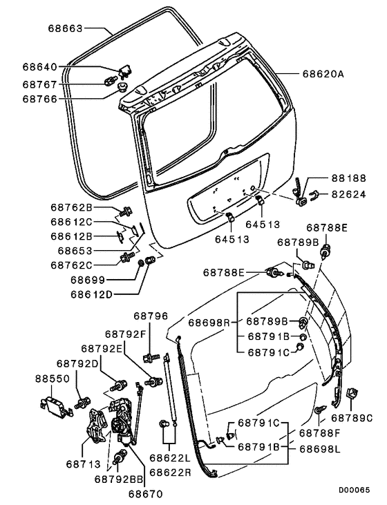Tailgate panel & glass