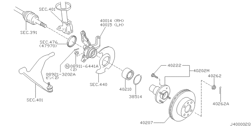 Front axle