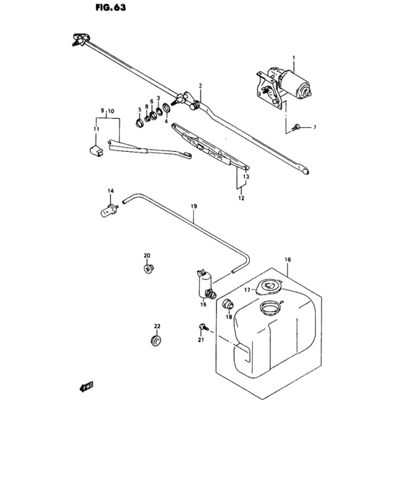 Fr window wiper and washer