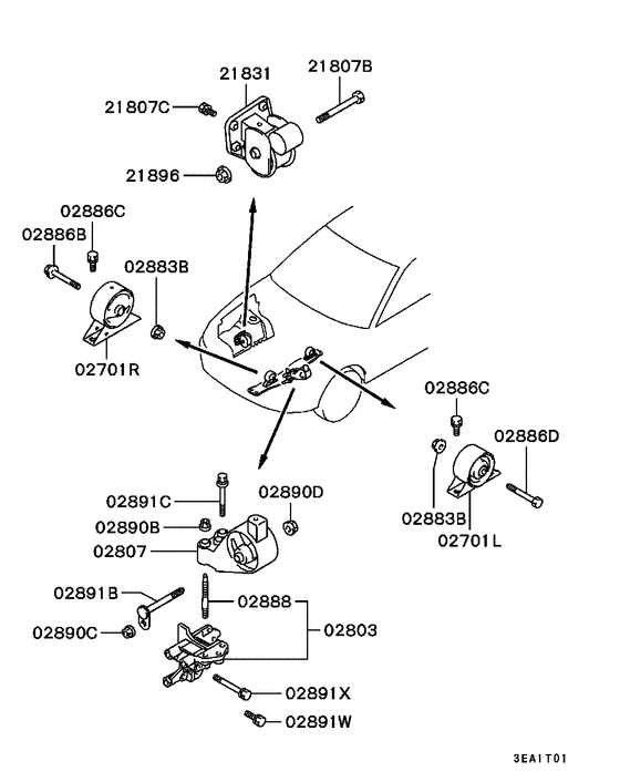 Engine mounting & support