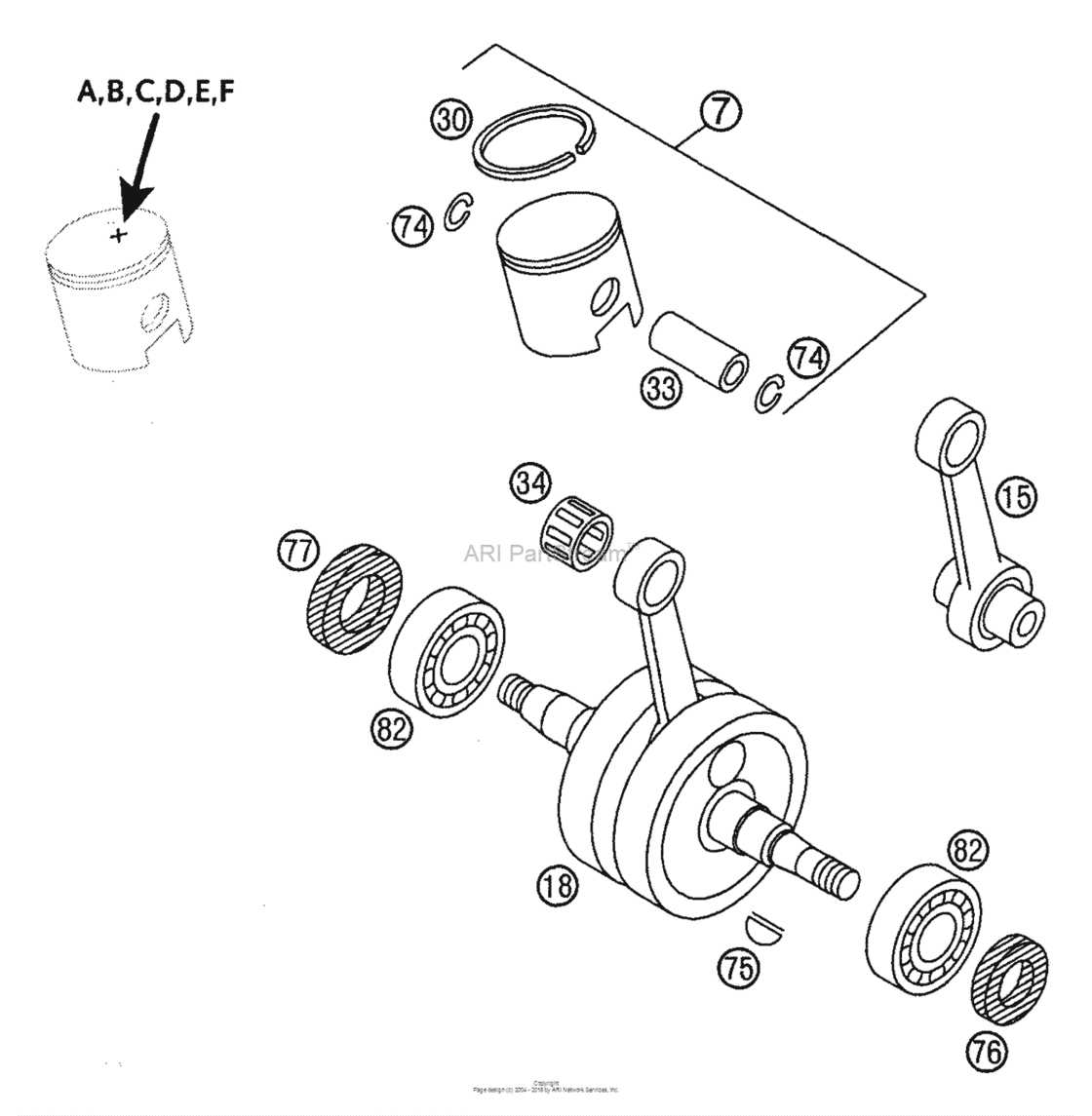 Crankshaft, Piston
