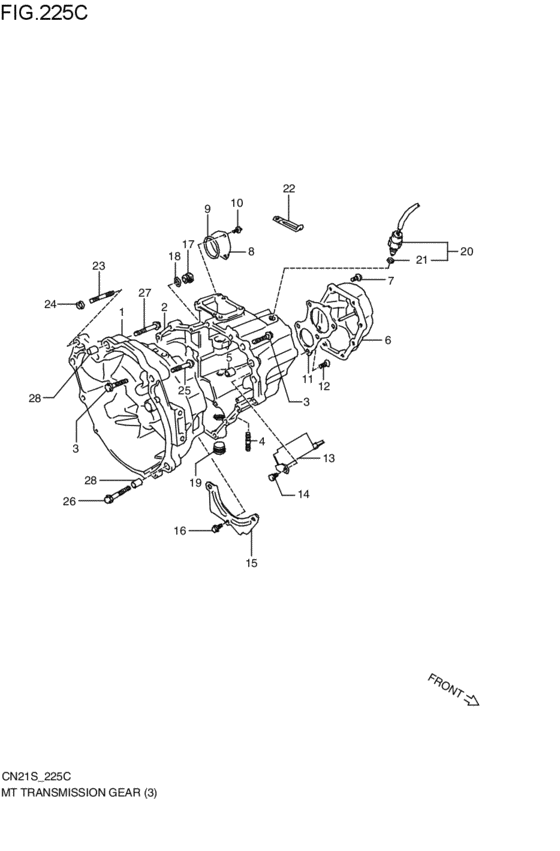 mt - transmission case