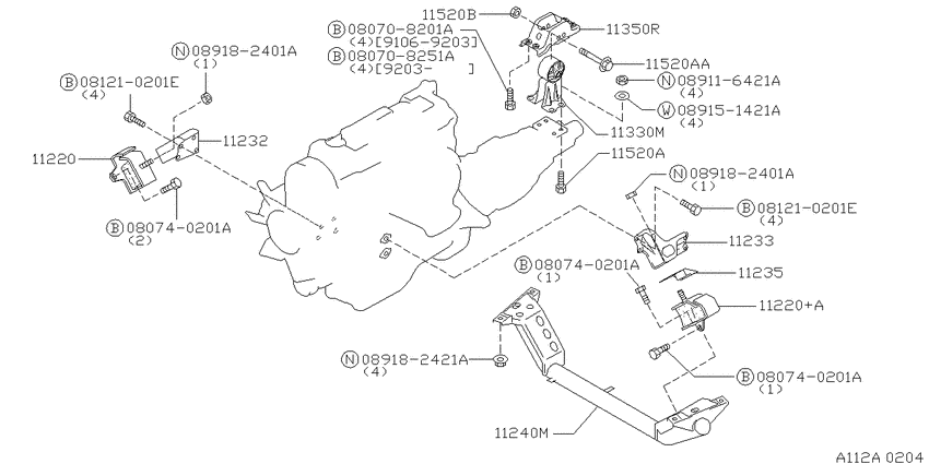 Engine & transmission   mounting