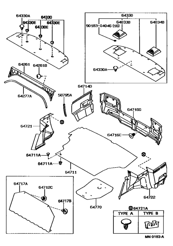 Package Tray Panel & Luggage Compartment Mat