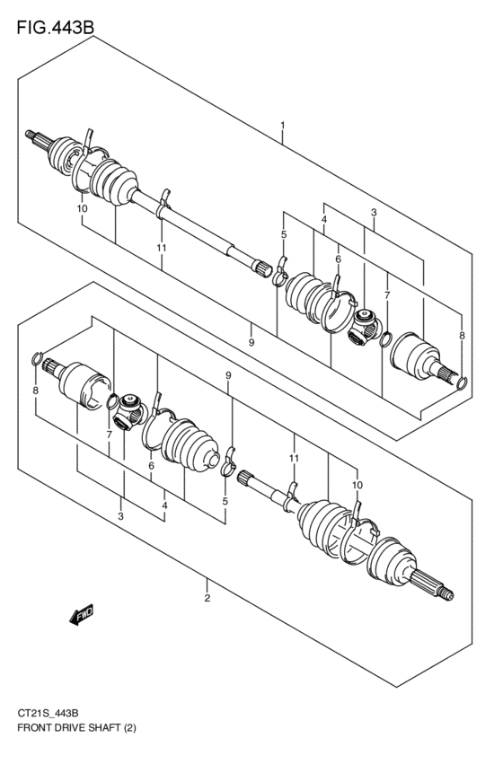 front-drive shaft