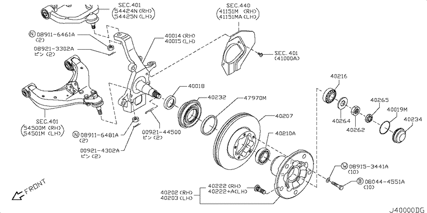 Front axle