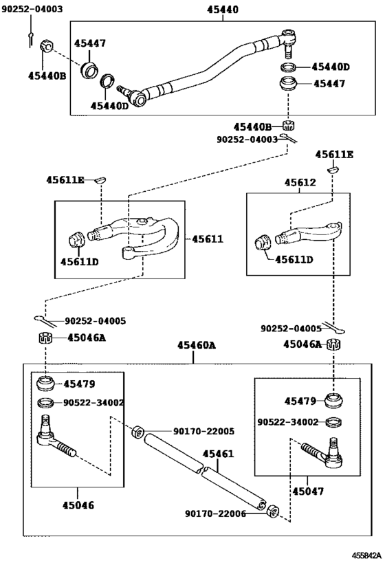 Front Steering Gear & Link