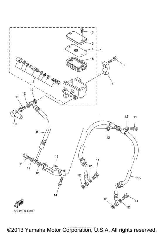 Front master cylinder