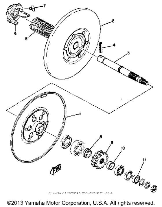 Secondary sheave