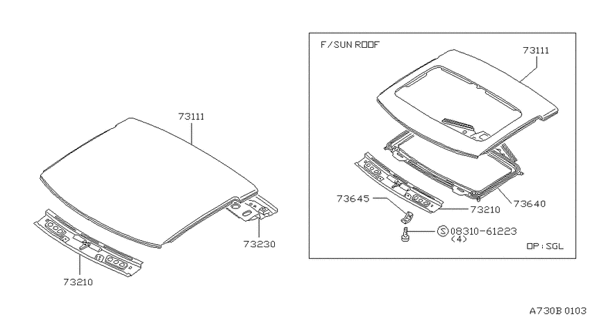 Roof panel & fitting
