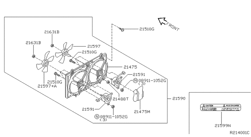 Radiator, shroud & fitting