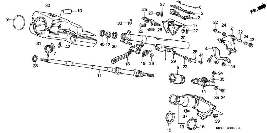 Steering column