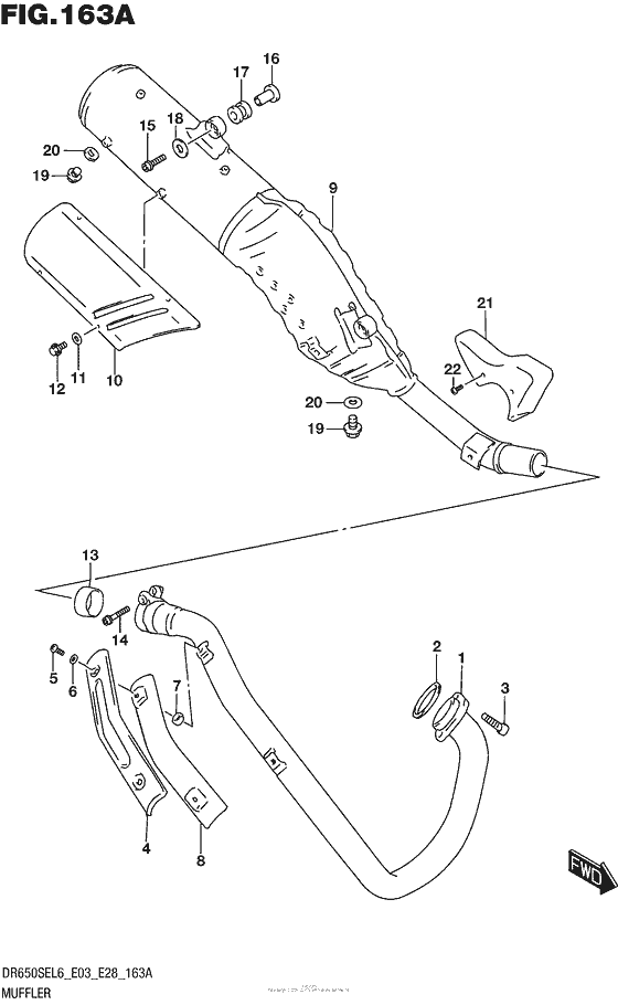 Muffler (Dr650Sel6 E03)