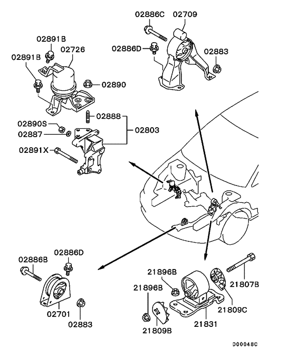 Engine mounting & support
