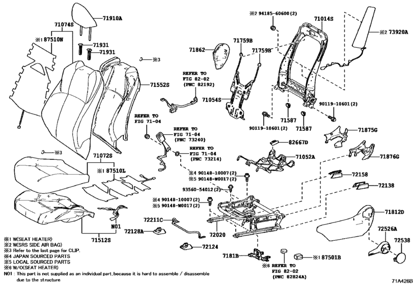 Front Seat & Seat Track