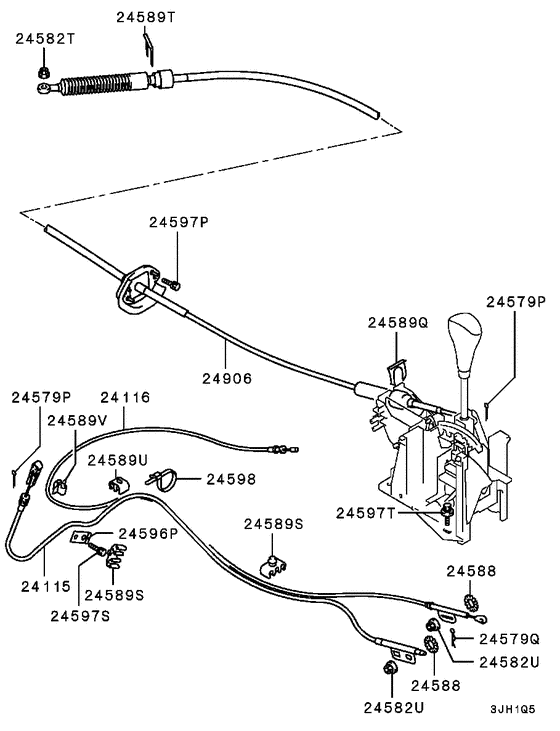 A/t floor shift linkage
