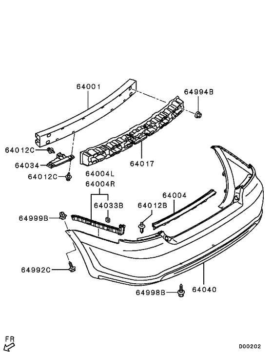 Rear bumper & support