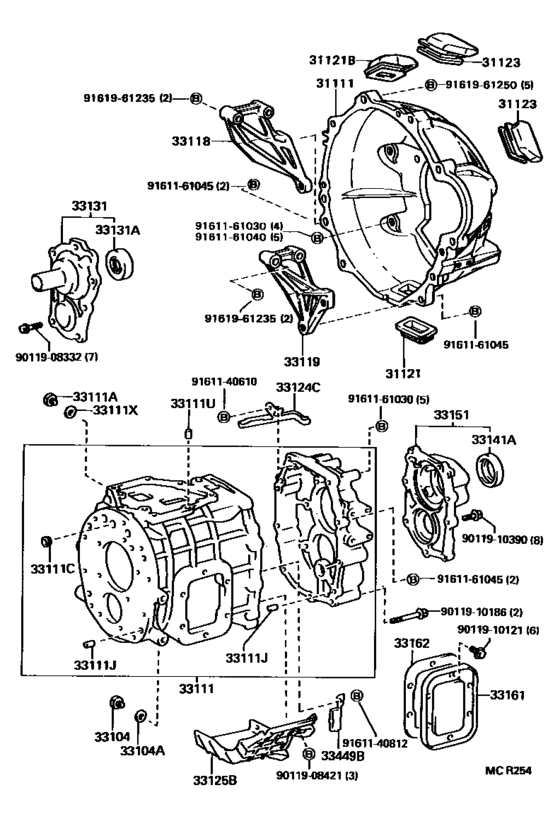Clutch Housing & Transmission Case (Mtm)