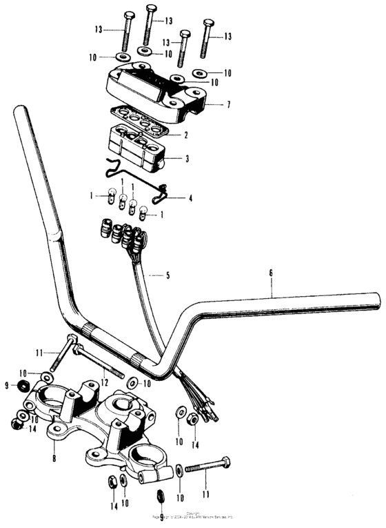 Handlebar + top bridge