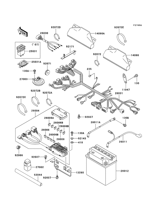 Chassis electrical equipment